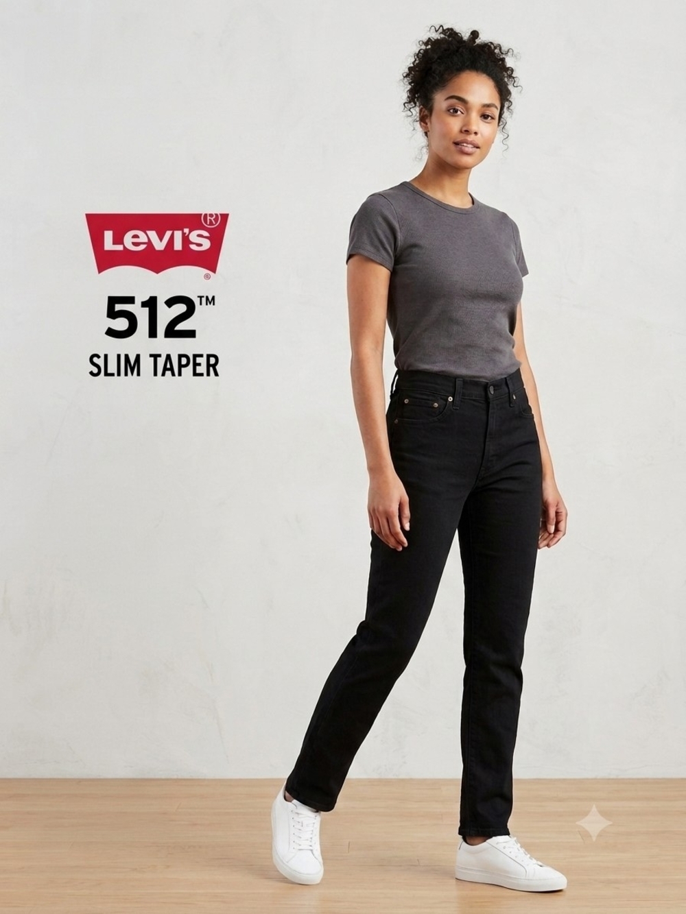 Levi's Black Skinny Jeans - 512 Slim Taper W34 L30 Like New ❤️